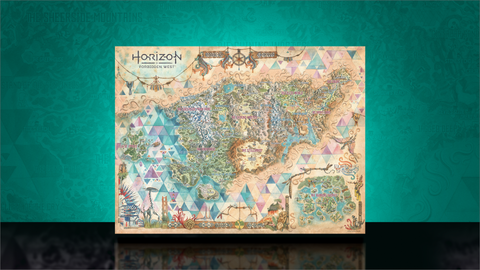 New Product Announcement - Horizon Forbidden West Fine Art Map Print