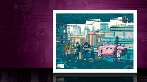 New Product Announcement - Cyberpunk 2077: Night City Fine Art Print