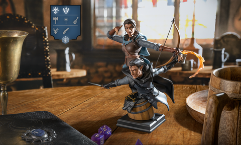 New Product Announcement - Critical Role: Vox Machina Origins - Vex'ahlia and Vax'ildan Bust
