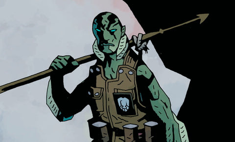 Exclusive Preview - Mike Mignola Art for Abe Sapien Figure