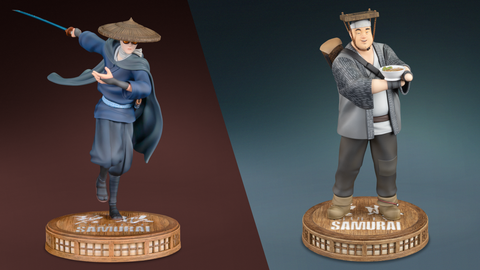 New Product Announcement: Blue Eye Samurai - Mizu and Ringo PVC Figures