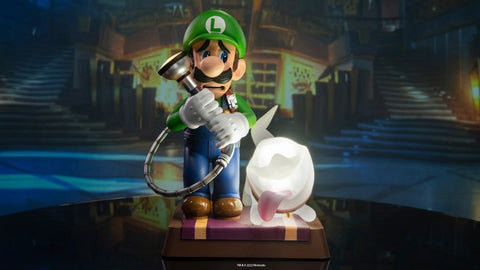New Product Announcement - Luigi's Mansion 3 - Luigi & Polterpup 9" PVC Painted Statue (Collector's Edition)