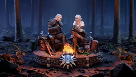 New Product Announcement: The Witcher: Geralt and Ciri Fireside Statue