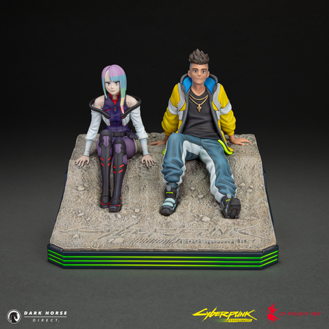 Cyberpunk: Edgerunners - David and Lucy on the Moon Premium Statue