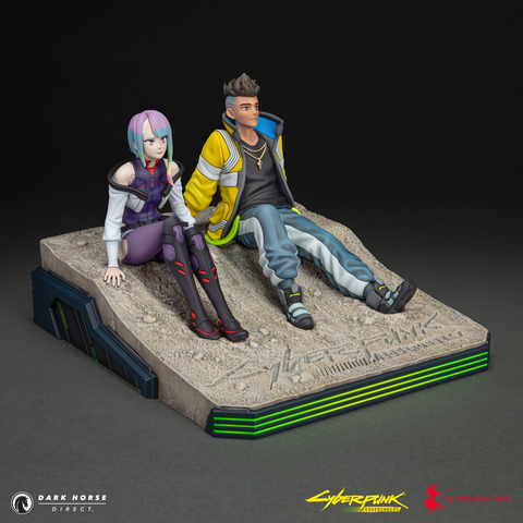 Cyberpunk: Edgerunners - David and Lucy on the Moon Premium Statue