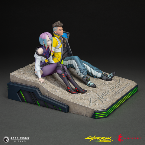Cyberpunk: Edgerunners - David and Lucy on the Moon Premium Statue