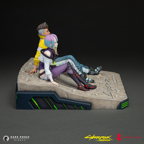 Cyberpunk: Edgerunners - David and Lucy on the Moon Premium Statue
