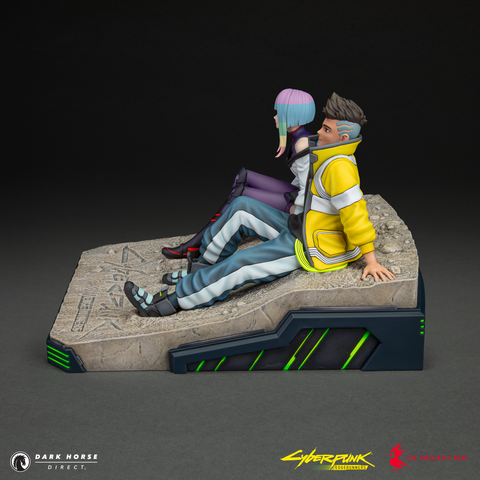 Cyberpunk: Edgerunners - David and Lucy on the Moon Premium Statue