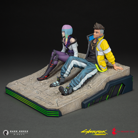 Cyberpunk: Edgerunners - David and Lucy on the Moon Premium Statue