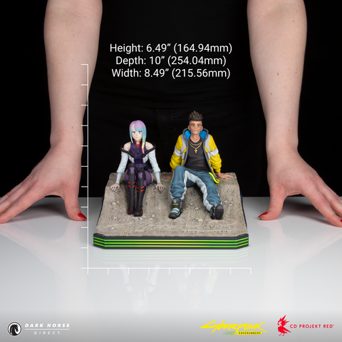 Cyberpunk: Edgerunners - David and Lucy on the Moon Premium Statue