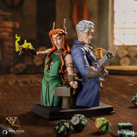 Critical Role: Vox Machina Origins - Keyleth and Percival Fredrickstein von Musel Klossowski de Rolo III Bust