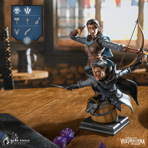 Critical Role: Vox Machina Origins - Vex'ahlia and Vax'ildan Bust