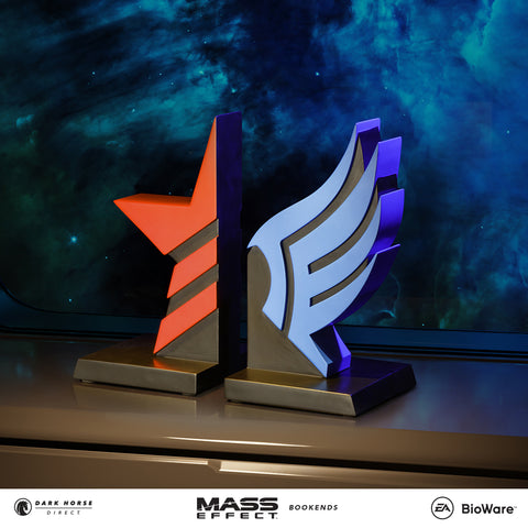 Mass Effect Paragon & Renegade Bookends