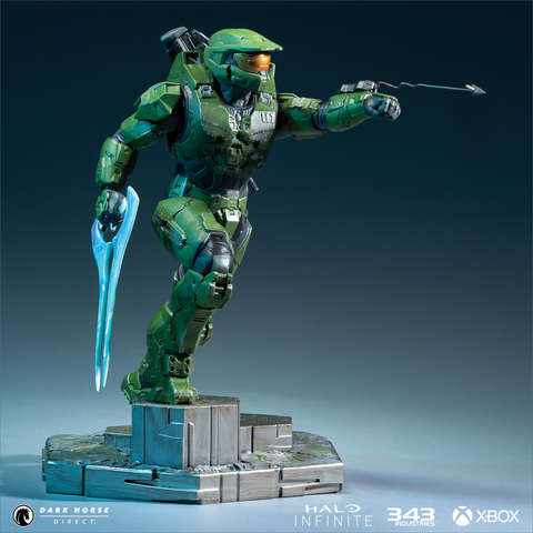 Halo Infinite: Master Chief With Grappleshot PVC Statue