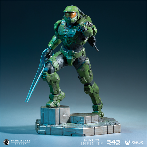 Halo Infinite: Master Chief With Grappleshot PVC Statue