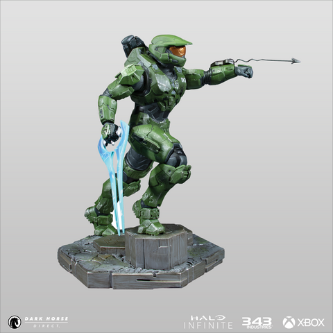 Halo Infinite: Master Chief With Grappleshot PVC Statue