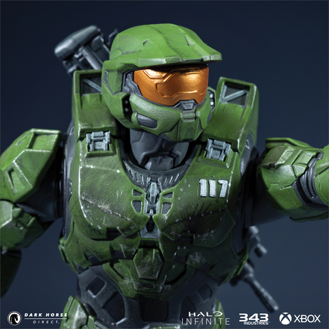 Halo Infinite: Master Chief With Grappleshot PVC Statue