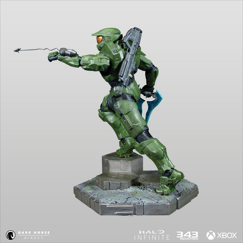 Halo Infinite: Master Chief With Grappleshot PVC Statue