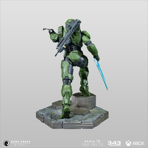 Halo Infinite: Master Chief With Grappleshot PVC Statue