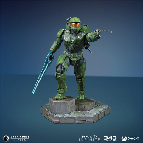 Halo Infinite: Master Chief With Grappleshot PVC Statue