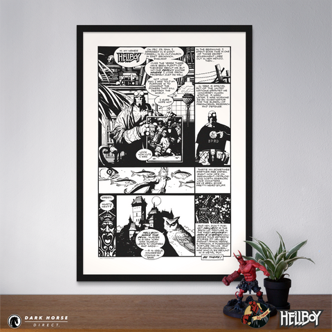 Hellboy 30th Anniversary: Wake the Devil 1994 Comic Ad Screenprint