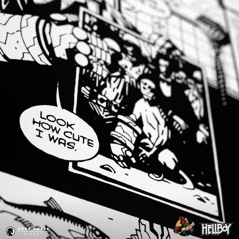 Hellboy 30th Anniversary: Wake the Devil 1994 Comic Ad Screenprint