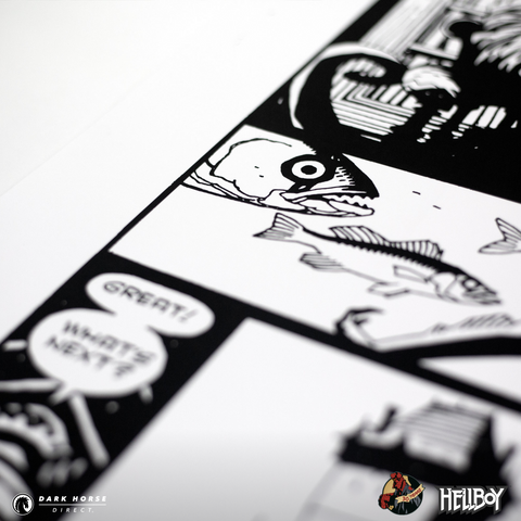 Hellboy 30th Anniversary: Wake the Devil 1994 Comic Ad Screenprint