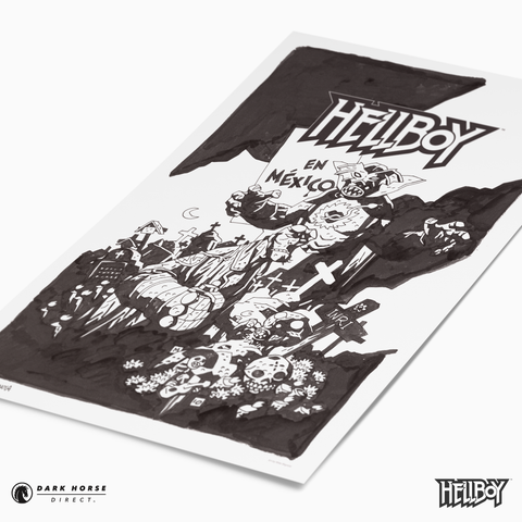Hellboy in Mexico 15th Anniversary Screenprint - Artist's Edition