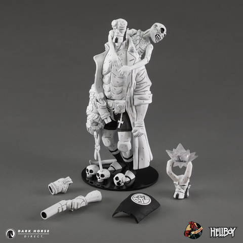 Hellboy 30th Anniversary Deluxe Vinyl Figure (Black and White Variant)