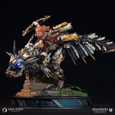 Horizon Forbidden West: Aloy on Clawstrider 1:9 Scale Premium Statue