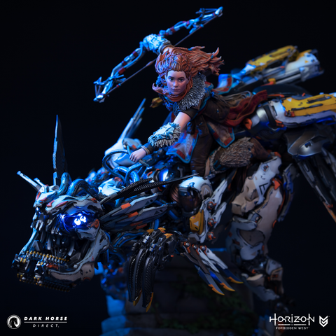 Horizon Forbidden West: Aloy on Clawstrider 1:9 Scale Premium Statue