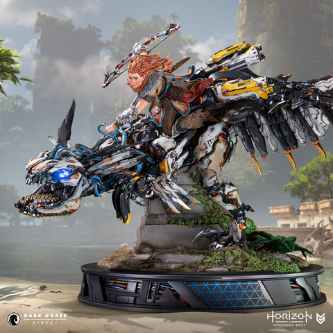 Horizon Forbidden West: Aloy on Clawstrider 1:9 Scale Premium Statue