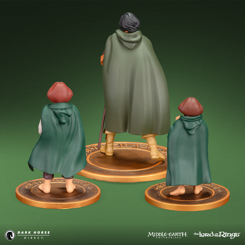 The Lord of the Rings™ Animated Film PVC Figure Set: Frodo, Aragorn, and Samwise