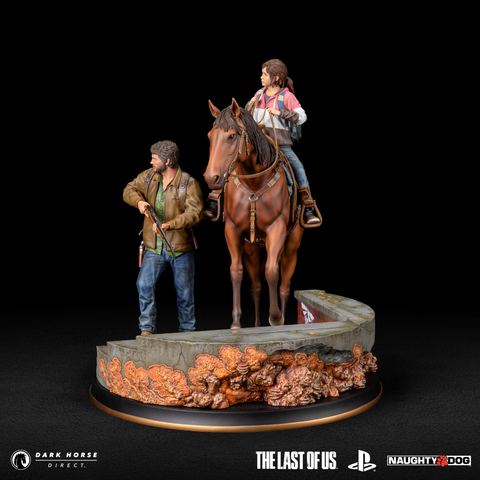 The Last of Us: Joel & Ellie on Horseback Premium Statue