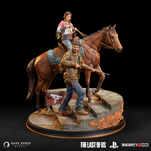 The Last of Us: Joel & Ellie on Horseback Premium Statue