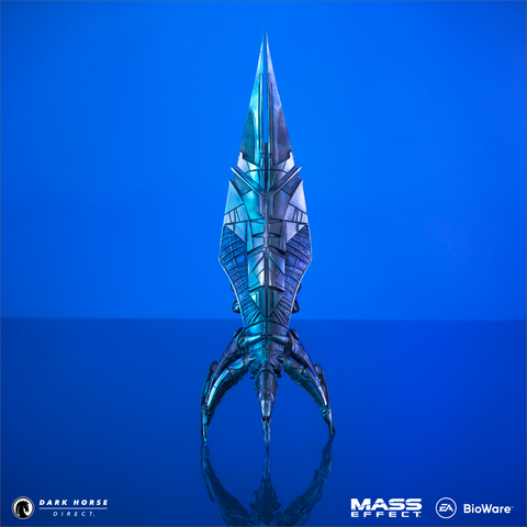 Mass Effect: 8" Reaper Sovereign Die-Cast Ship Replica - Silver Variant