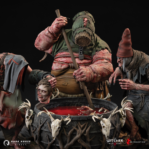 The Witcher 3: Wild Hunt — Crones Bubbling Cauldron Statue