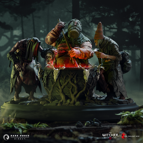 The Witcher 3: Wild Hunt — Crones Bubbling Cauldron Statue