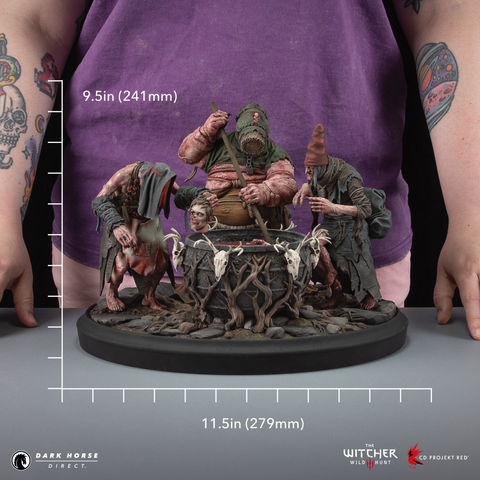 The Witcher 3: Wild Hunt — Crones Bubbling Cauldron Statue