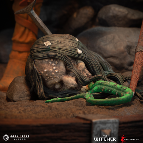 The Witcher: Geralt and Ciri Fireside Premium Statue