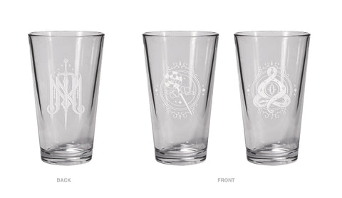 Critical Role: The Mighty Nein Pint Glass Set - Jester Lavorre and Fjord Stone