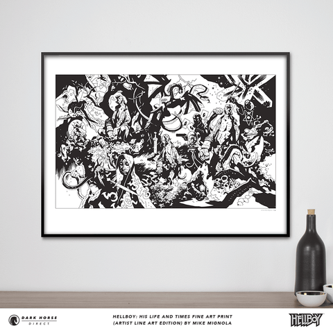 Hellboy: His Life and Times Fine Art Print (Artist Line Art Edition)