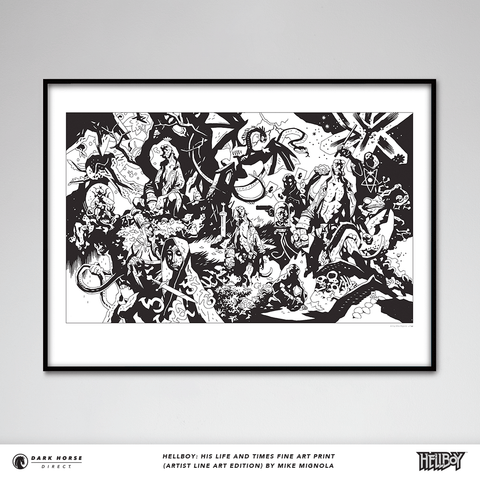 Hellboy: His Life and Times Fine Art Print (Artist Line Art Edition)