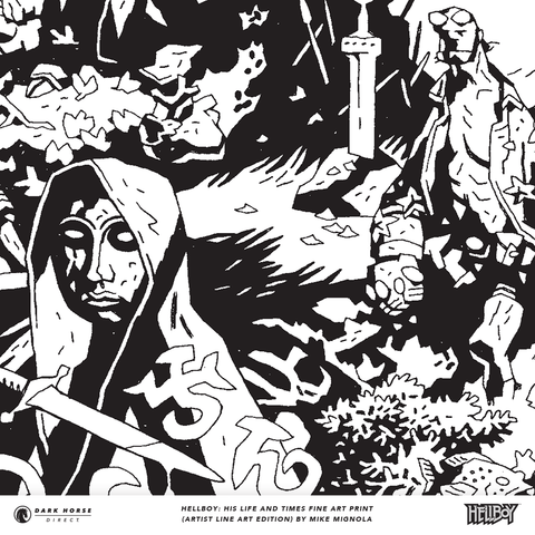 Hellboy: His Life and Times Fine Art Print (Artist Line Art Edition)