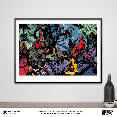 Hellboy: His Life and Times Fine Art Print