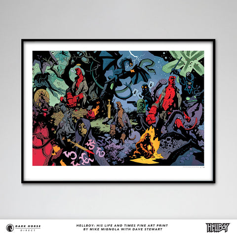 Hellboy: His Life and Times Fine Art Print