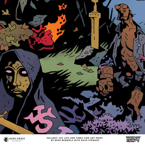 Hellboy: His Life and Times Fine Art Print