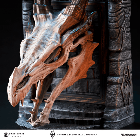 The Elder Scrolls V: Skyrim - Dragon Skull Bookend