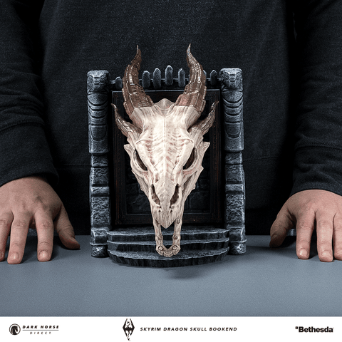 The Elder Scrolls V: Skyrim - Dragon Skull Bookend