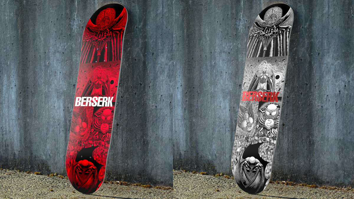 New Product Announcement: Berserk Skate Deck: God Hand – Dark